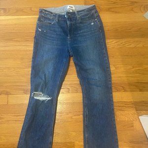 Paige Colette Crop Flare Jeans - Size 26